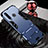 Huawei P30 Lite用ハイブリットバンパーケース スタンド プラスチック 兼シリコーン カバー R01 ファーウェイ ネイビー