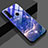 Huawei P30 Lite New Edition用ハイブリットバンパーケース プラスチック パターン 鏡面 カバー K01 ファーウェイ ブルー