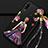 Huawei P30 Lite XL用シリコンケース ソフトタッチラバー バタフライ ドレスガール ドレス少女 カバー K02 ファーウェイ パープル・ブラック