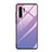 Huawei P30 Pro用ハイブリットバンパーケース プラスチック 鏡面 虹 グラデーション 勾配色 カバー H01 ファーウェイ パープル