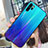 Huawei P30 Pro用ハイブリットバンパーケース プラスチック 鏡面 虹 グラデーション 勾配色 カバー ファーウェイ 