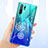 Huawei P30 Pro New Edition用極薄ソフトケース シリコンケース 耐衝撃 全面保護 クリア透明 花 T01 ファーウェイ ホワイト