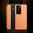 Huawei P40用手帳型 レザーケース スタンド カバー T16 ファーウェイ オレンジ