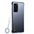 Huawei P40用ハードカバー クリスタル クリア透明 H01 ファーウェイ ネイビー