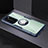 Huawei P40用360度 フルカバーハイブリットバンパーケース クリア透明 プラスチック 鏡面 アンド指輪 マグネット式 ファーウェイ 