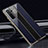 Huawei P40 Lite 5G用ハイブリットバンパーケース プラスチック 鏡面 カバー T01 ファーウェイ ブラック