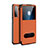 Huawei P40 Lite 5G用手帳型 レザーケース スタンド カバー T01 ファーウェイ オレンジ