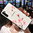 Huawei P40 Lite 5G用ハイブリットバンパーケース プラスチック 鏡面 花 カバー ファーウェイ ピンク