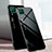 Huawei P40 Lite用ハイブリットバンパーケース プラスチック 鏡面 虹 グラデーション 勾配色 カバー ファーウェイ ブラック