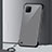 Huawei P40 Lite用ハードカバー クリスタル クリア透明 S01 ファーウェイ ブラック
