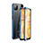 Huawei P40 Lite用ケース 高級感 手触り良い アルミメタル 製の金属製 360度 フルカバーバンパー 鏡面 カバー T04 ファーウェイ ネイビー