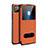 Huawei P40 Lite用手帳型 レザーケース スタンド カバー T02 ファーウェイ オレンジ