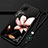 Huawei P40 Lite用シリコンケース ソフトタッチラバー 花 カバー ファーウェイ オレンジ