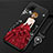 Huawei P40 Lite用シリコンケース ソフトタッチラバー バタフライ ドレスガール ドレス少女 カバー ファーウェイ 