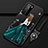 Huawei P40 Pro用シリコンケース ソフトタッチラバー バタフライ ドレスガール ドレス少女 カバー ファーウェイ グリーン