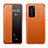 Huawei P40 Pro用手帳型 レザーケース スタンド カバー LF1 ファーウェイ オレンジ
