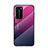 Huawei P40 Pro用ハイブリットバンパーケース プラスチック 鏡面 虹 グラデーション 勾配色 カバー H02 ファーウェイ 