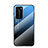 Huawei P40 Pro用ハイブリットバンパーケース プラスチック 鏡面 虹 グラデーション 勾配色 カバー H02 ファーウェイ 
