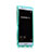 Huawei P9用ソフトケース フルカバー クリア透明 ファーウェイ ブルー