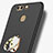 Huawei P9 Plus用ハードケース プラスチック 質感もマット アンド指輪 A02 ファーウェイ ブラック