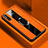 Huawei Y8p用シリコンケース ソフトタッチラバー レザー柄 アンド指輪 マグネット式 S01 ファーウェイ オレンジ