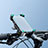 オートバイ ホルダー 自転車 スタンド フォンスタンドスタンド360度 H02 ブラック