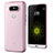 LG G5用極薄ソフトケース シリコンケース 耐衝撃 全面保護 クリア透明 T02 LG ピンク
