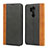 LG G7用手帳型 レザーケース スタンド カバー LG ブラック