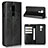 LG G7用手帳型 レザーケース スタンド カバー L01 LG ブラック