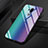 LG G7用ハイブリットバンパーケース プラスチック 鏡面 虹 グラデーション 勾配色 カバー LG 