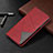 LG G8 ThinQ用手帳型 レザーケース スタンド カバー LG レッド