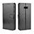 LG G8X ThinQ用手帳型 レザーケース スタンド カバー LG ブラック