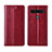 LG K41S用手帳型 レザーケース スタンド カバー L01 LG ワインレッド