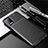 LG Q52用シリコンケース ソフトタッチラバー ツイル カバー LG ブラック