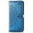 LG Stylo 6用手帳型 レザーケース スタンド カバー LG ブルー