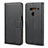 LG V50 ThinQ 5G用手帳型 レザーケース スタンド LG ブラック