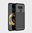 LG V50 ThinQ 5G用シリコンケース ソフトタッチラバー ツイル カバー LG ブラック