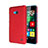 Microsoft Lumia 640用ハードケース プラスチック 質感もマット Microsoft レッド