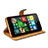 Microsoft Lumia 640 XL Lte用手帳型 レザーケース スタンド Microsoft ブラック