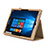 Microsoft Surface Pro 3用手帳型 レザーケース スタンド Microsoft ゴールド