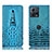 Motorola Moto Edge 30 Fusion 5G用手帳型 レザーケース スタンド カバー H03P モトローラ ブルー