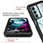 Motorola Moto G200 5G用360度 フルカバー ハイブリットバンパーケース クリア透明 プラスチック カバー モトローラ 