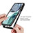 Motorola Moto G62 5G用360度 フルカバー ハイブリットバンパーケース クリア透明 プラスチック カバー モトローラ 