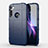 Motorola Moto One Fusion Plus用360度 フルカバー極薄ソフトケース シリコンケース 耐衝撃 全面保護 バンパー モトローラ ネイビー