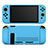 Nintendo Switch用360度 フルカバー極薄ソフトケース シリコンケース 耐衝撃 全面保護 バンパー S01 Nintendo ブルー