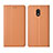 Nokia 1.3用手帳型 レザーケース スタンド カバー L01 ノキア オレンジ