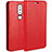 Nokia 6.1 Plus用手帳型 レザーケース スタンド ノキア レッド
