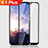Nokia 6.1 Plus用強化ガラス フル液晶保護フィルム ノキア ブラック