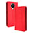 Nokia 6.3用手帳型 レザーケース スタンド カバー BY4 ノキア レッド