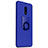 Nokia 6用ハードケース カバー プラスチック アンド指輪 ノキア ネイビー